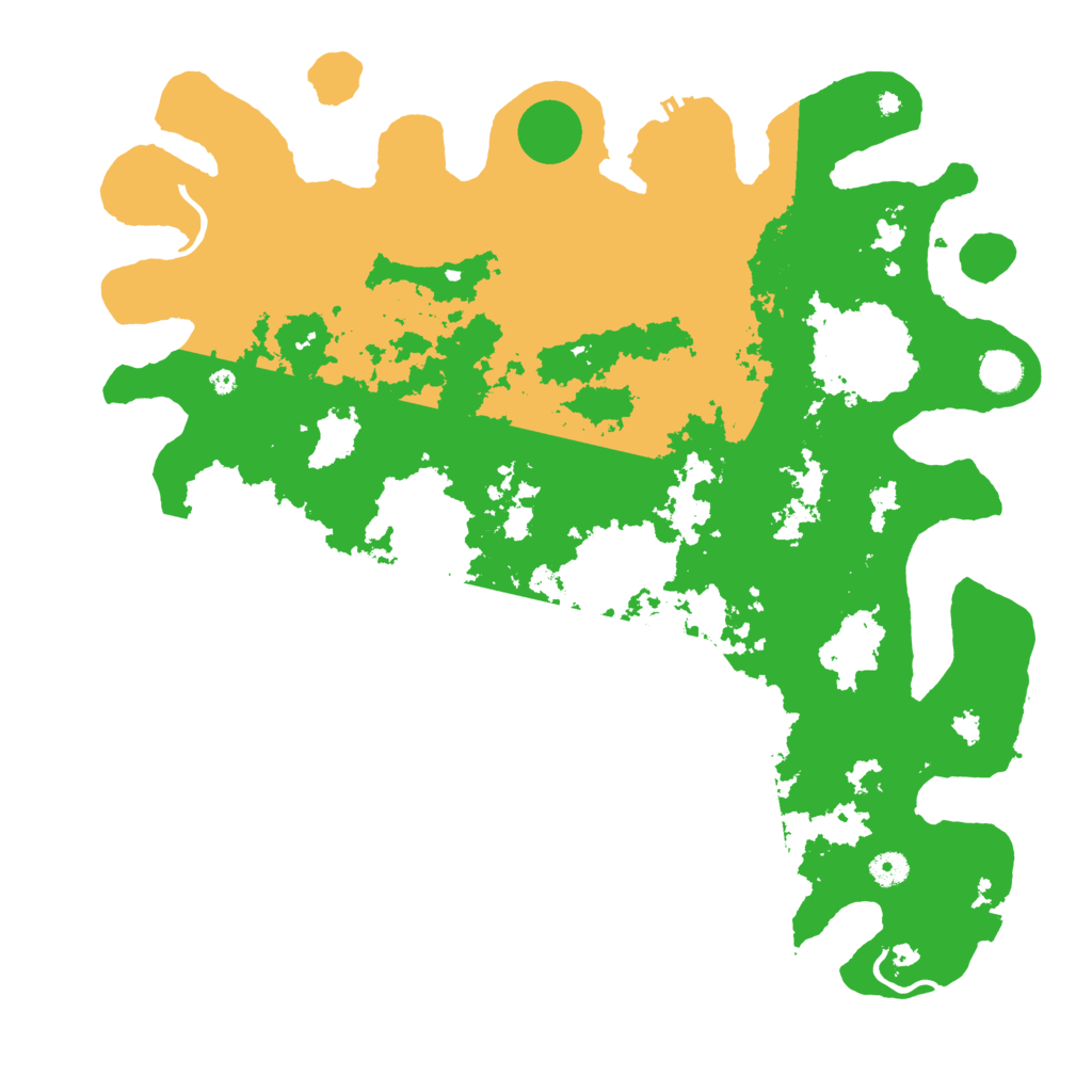 Biome Rust Map: Procedural Map, Size: 4500, Seed: 4611