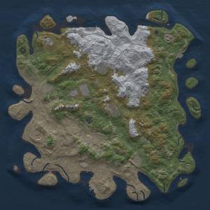 Thumbnail Rust Map: Procedural Map, Size: 4800, Seed: 1869820742, 19 Monuments