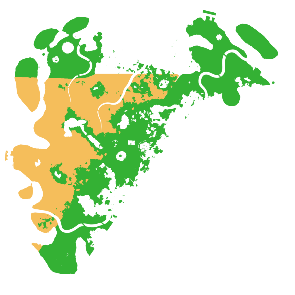 Biome Rust Map: Procedural Map, Size: 4500, Seed: 32680451