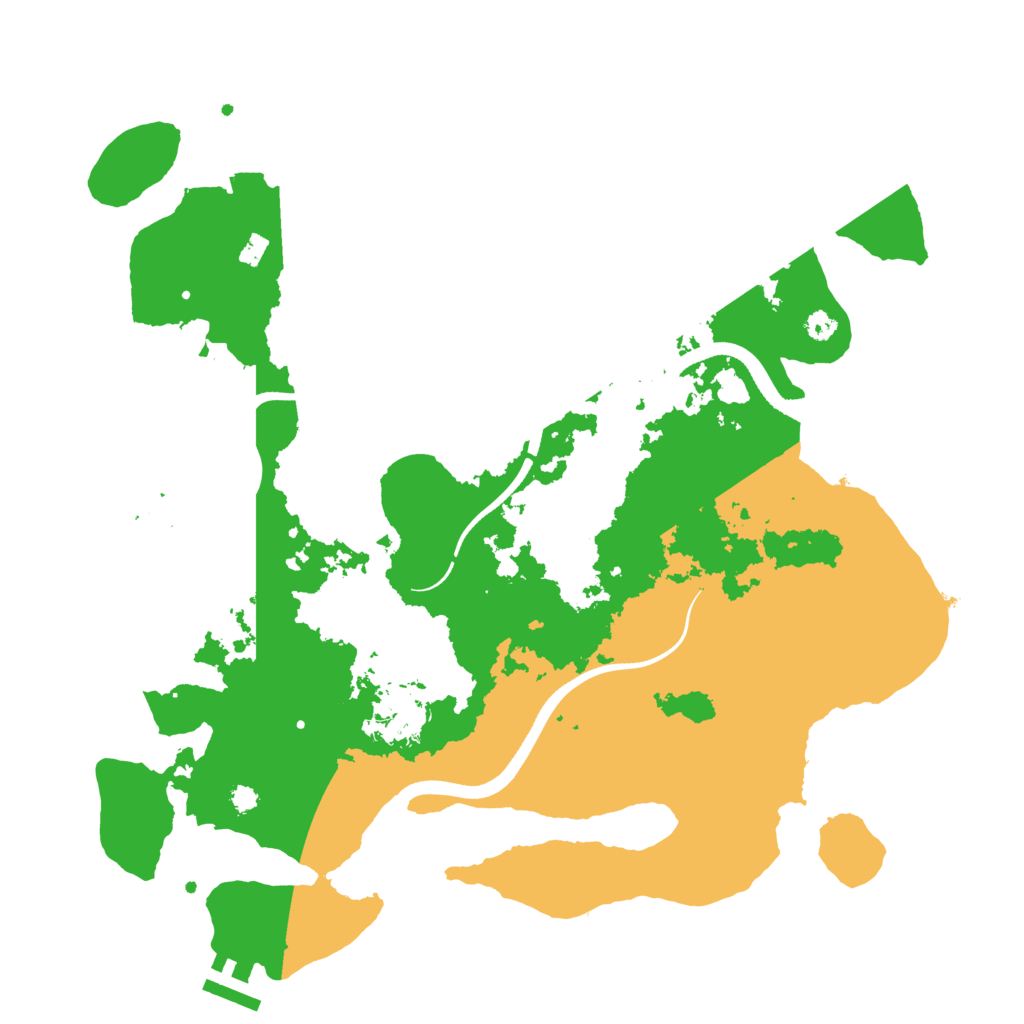 Biome Rust Map: Procedural Map, Size: 3500, Seed: 405910492