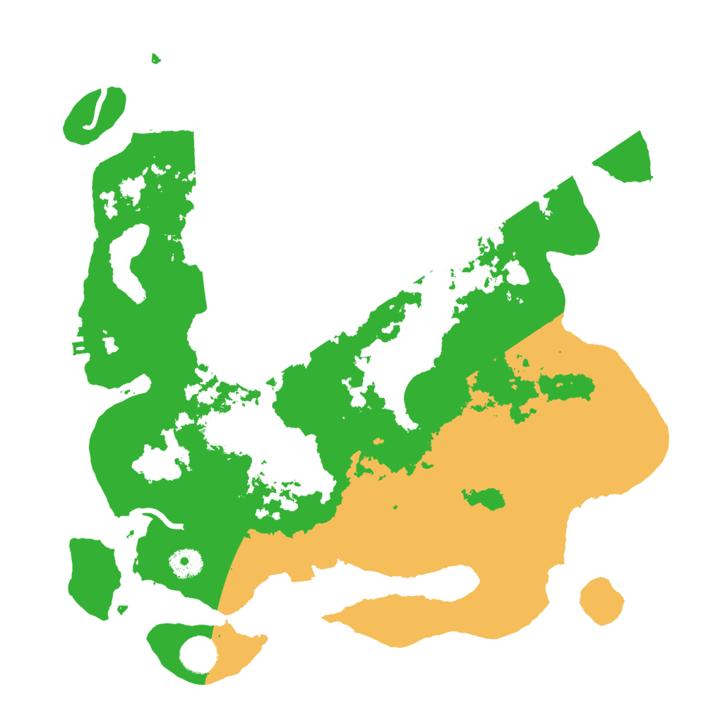 Biome Rust Map: Procedural Map, Size: 3500, Seed: 405910492