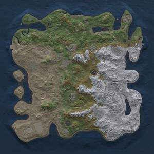 Thumbnail Rust Map: Procedural Map, Size: 4000, Seed: 22257904, 19 Monuments