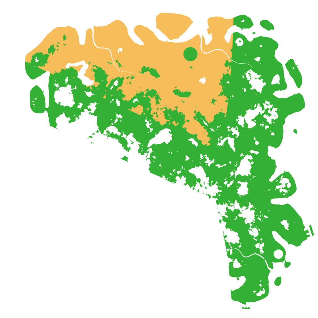 Biome Rust Map: Procedural Map, Size: 6000, Seed: 222