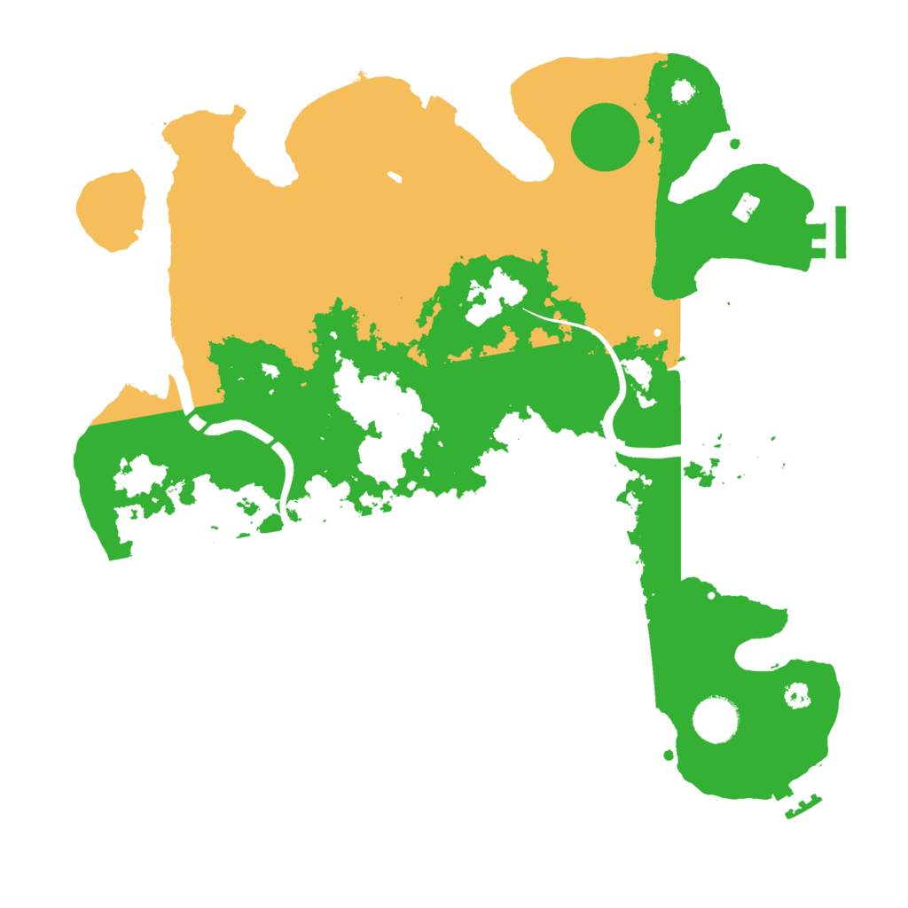 Biome Rust Map: Procedural Map, Size: 3500, Seed: 9345723