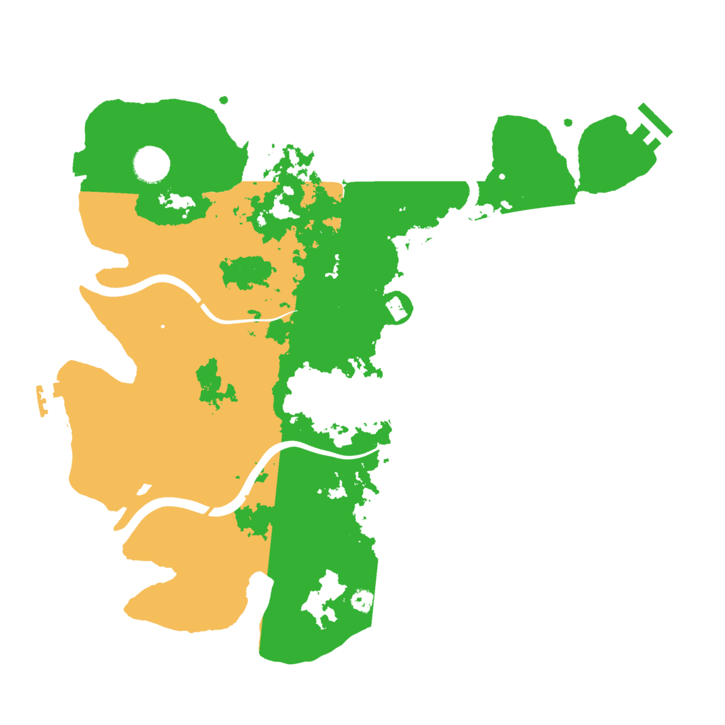 Biome Rust Map: Procedural Map, Size: 3500, Seed: 10822
