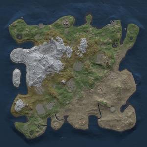 Thumbnail Rust Map: Procedural Map, Size: 3700, Seed: 1771241110, 19 Monuments