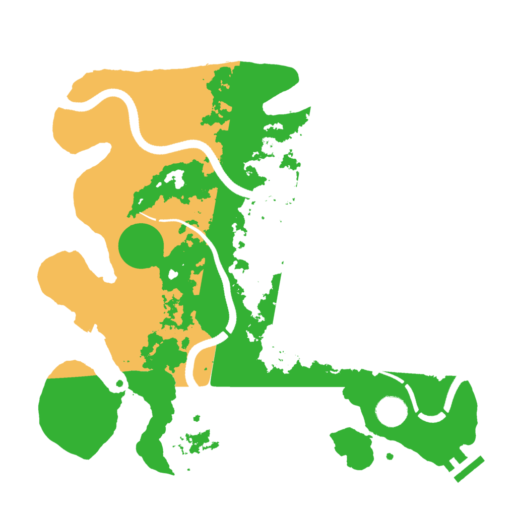 Biome Rust Map: Procedural Map, Size: 3000, Seed: 234576