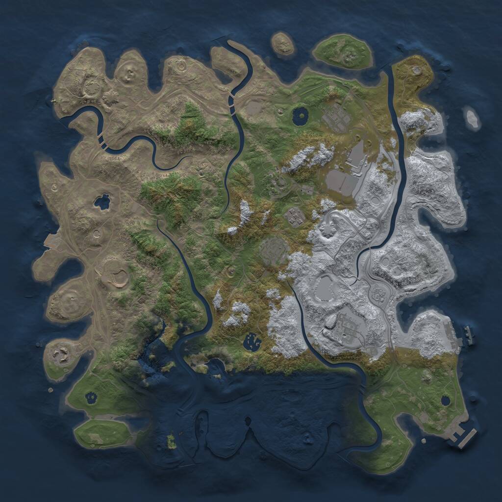 Rust Map: Procedural Map, Size: 4250, Seed: 796519679, 15 Monuments