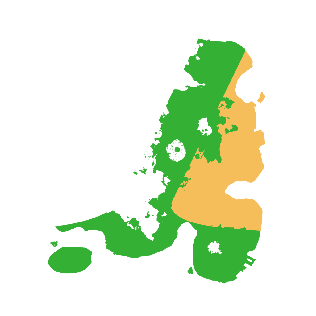 Biome Rust Map: Procedural Map, Size: 2400, Seed: 235133528