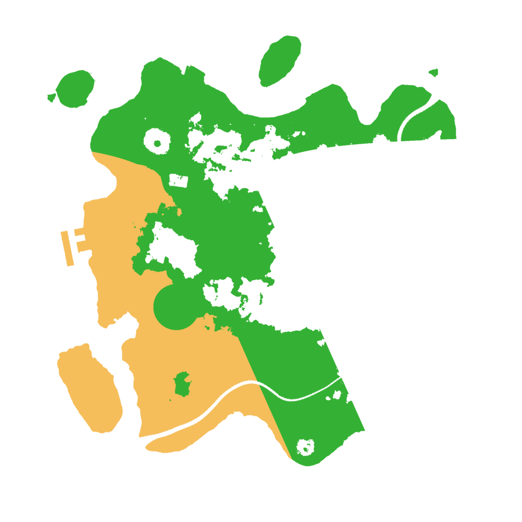 Biome Rust Map: Procedural Map, Size: 3000, Seed: 162958157