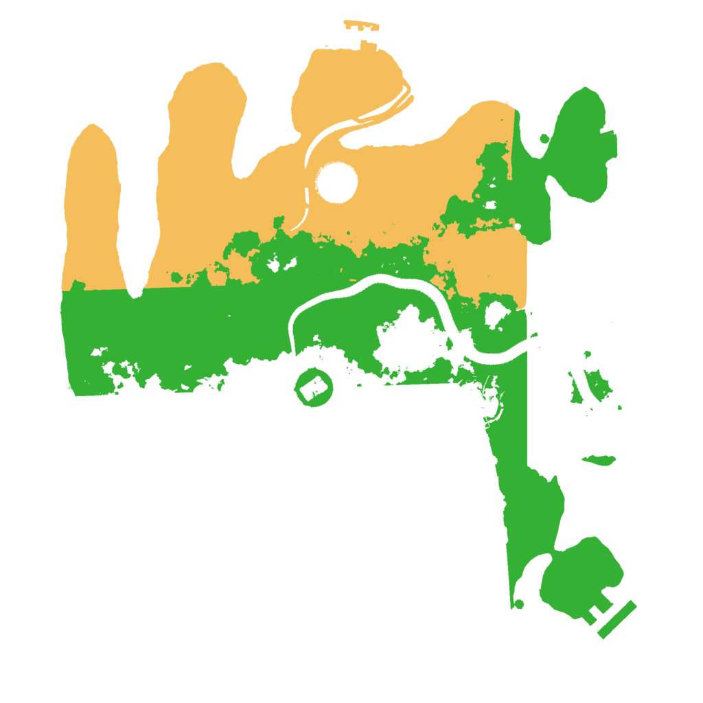 Biome Rust Map: Procedural Map, Size: 3000, Seed: 8341695