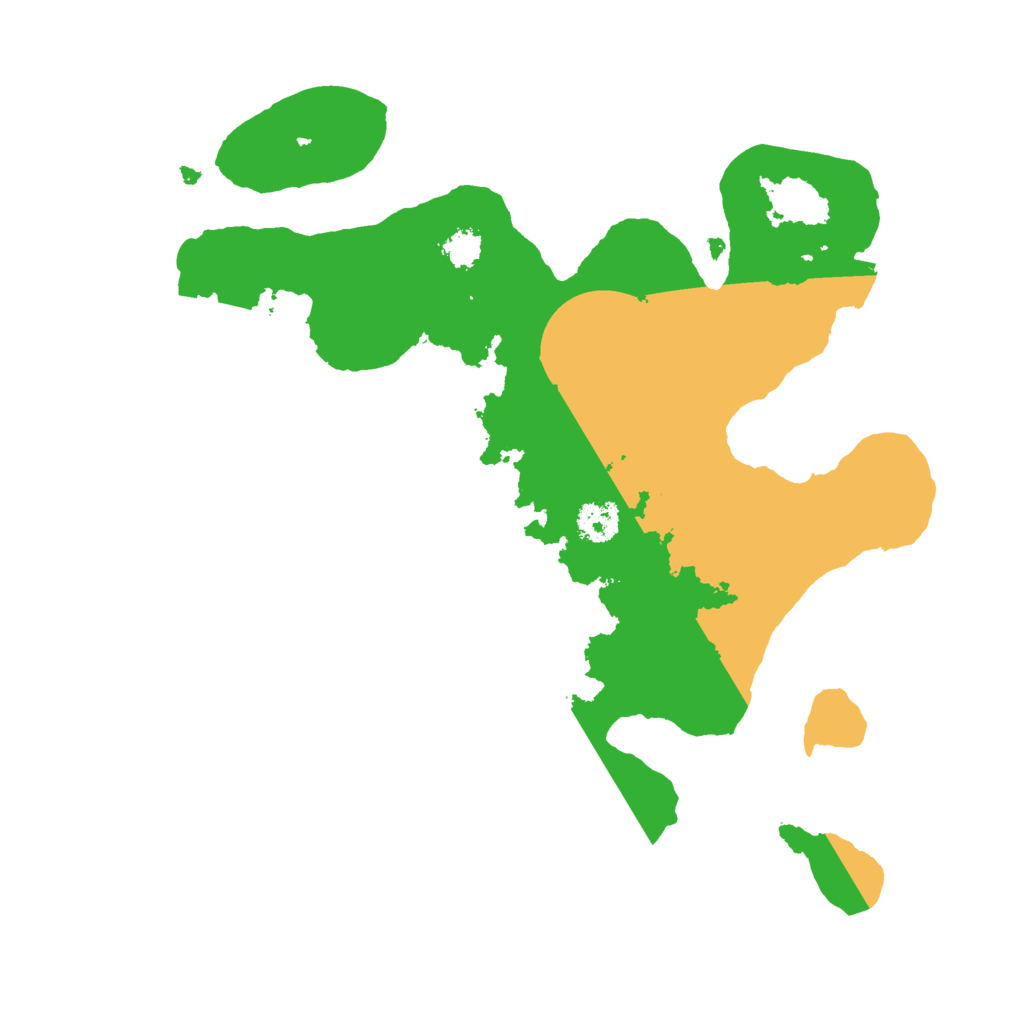 Biome Rust Map: Procedural Map, Size: 2500, Seed: 844472789