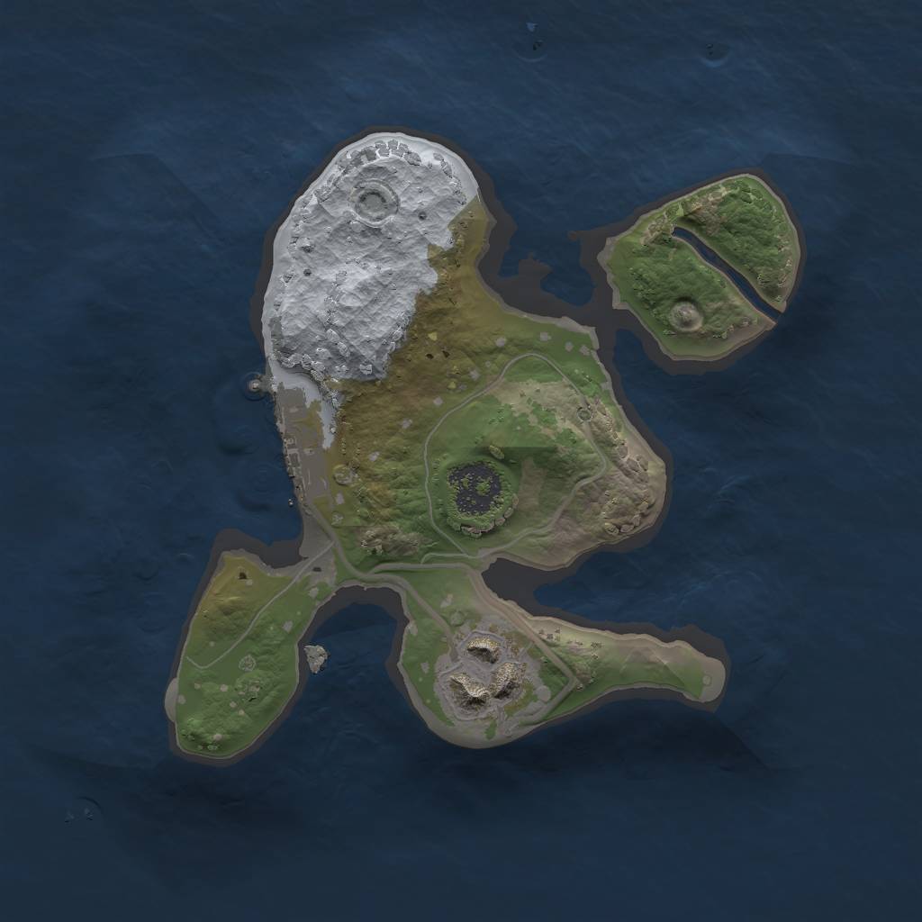 Rust Map: Procedural Map, Size: 1800, Seed: 777960888, 5 Monuments