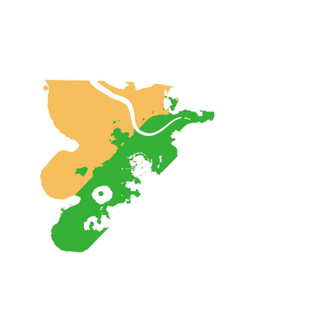 Biome Rust Map: Procedural Map, Size: 2500, Seed: 1124850676