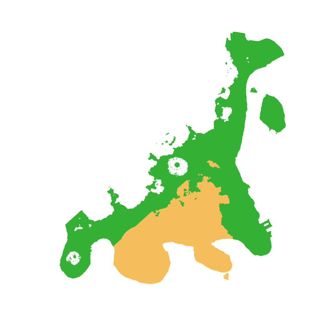 Biome Rust Map: Procedural Map, Size: 2500, Seed: 1940370683