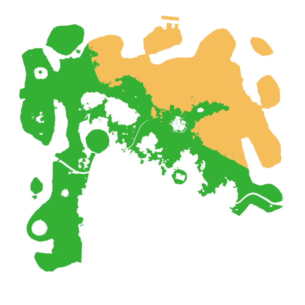 Biome Rust Map: Procedural Map, Size: 3500, Seed: 234263562