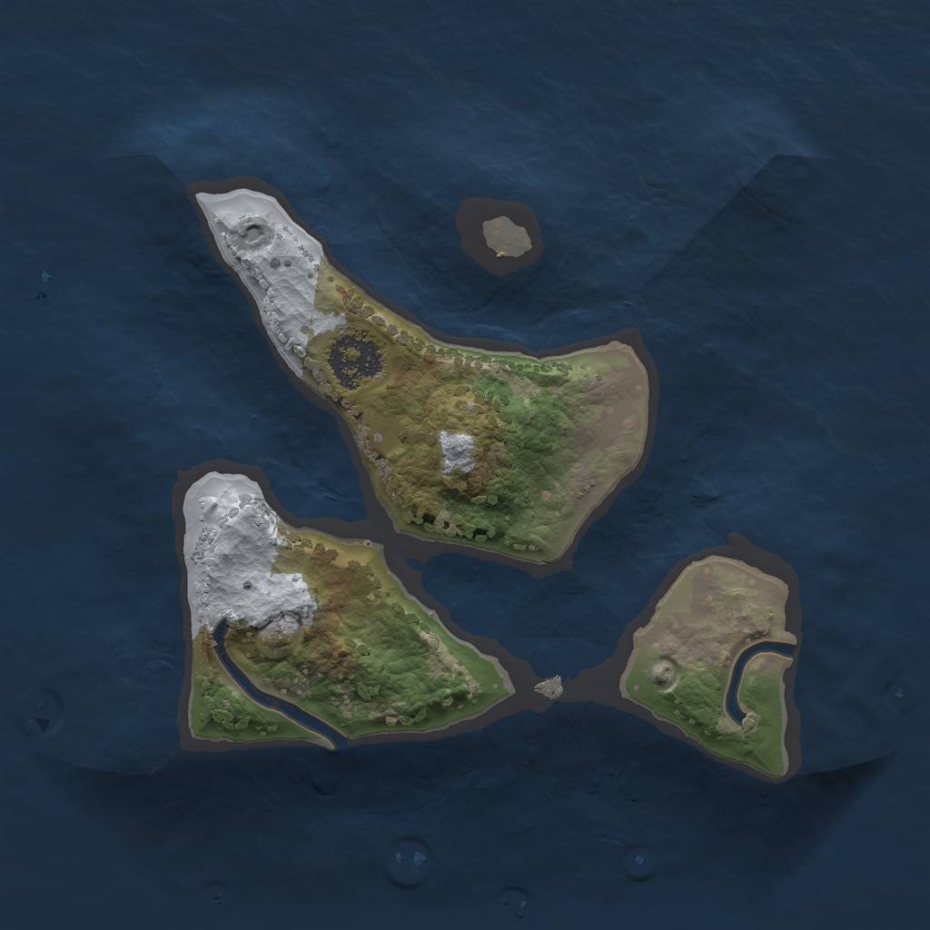 Rust Map: Procedural Map, Size: 1800, Seed: 402405352, 3 Monuments