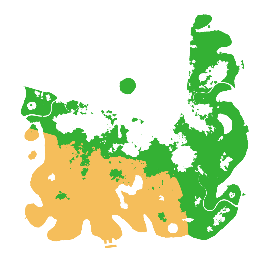 Biome Rust Map: Procedural Map, Size: 4500, Seed: 197866173