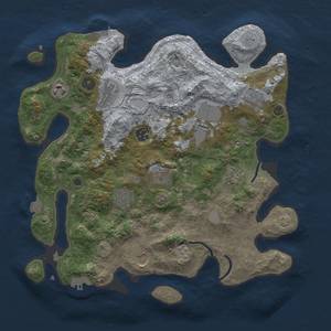 Thumbnail Rust Map: Procedural Map, Size: 3700, Seed: 979908432, 18 Monuments