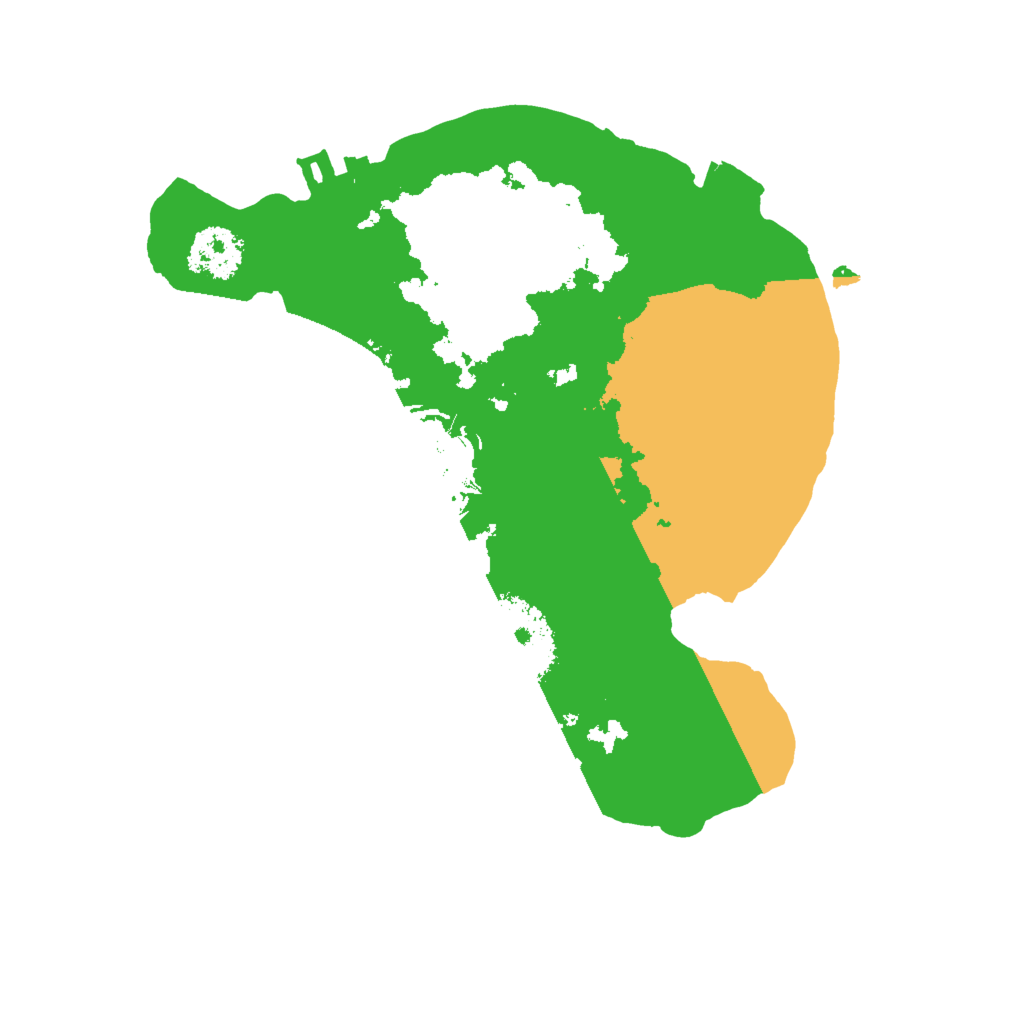 Biome Rust Map: Procedural Map, Size: 2000, Seed: 65218