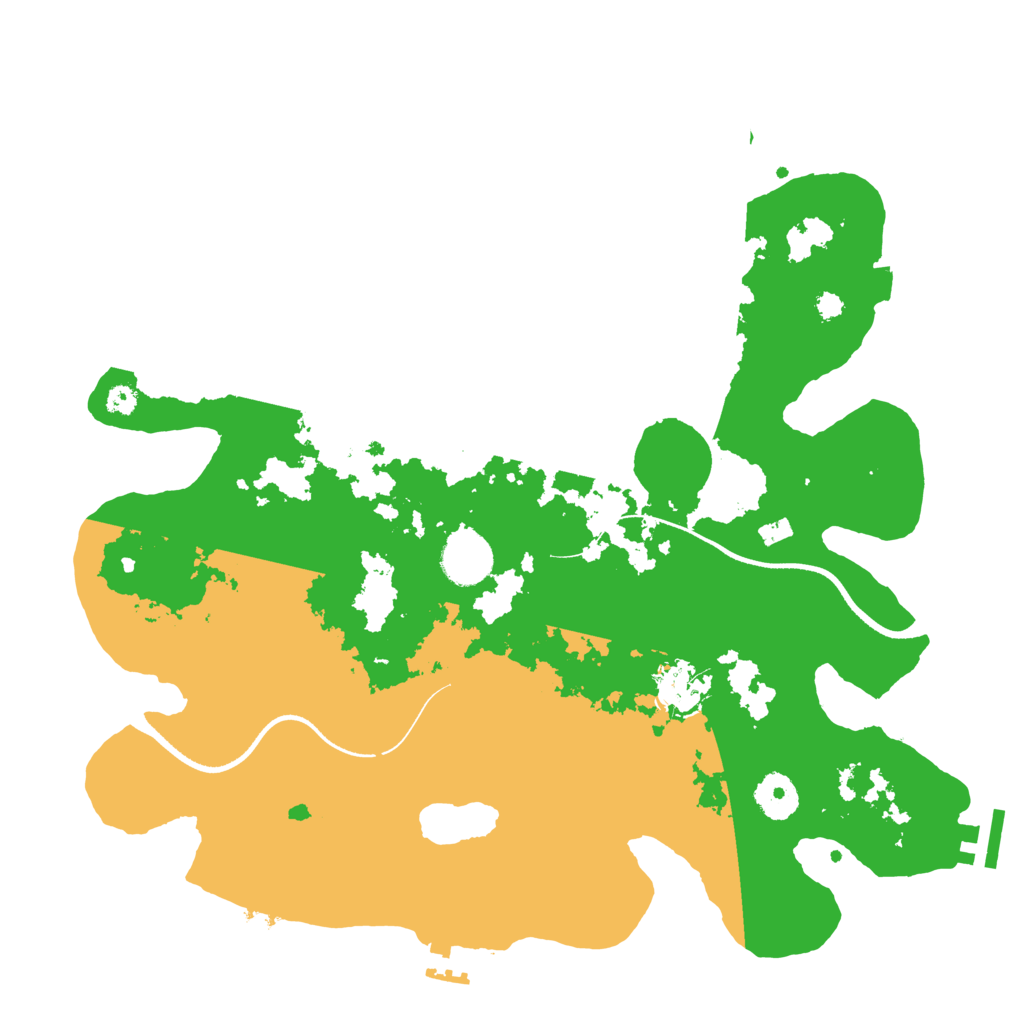Biome Rust Map: Procedural Map, Size: 3500, Seed: 541883853