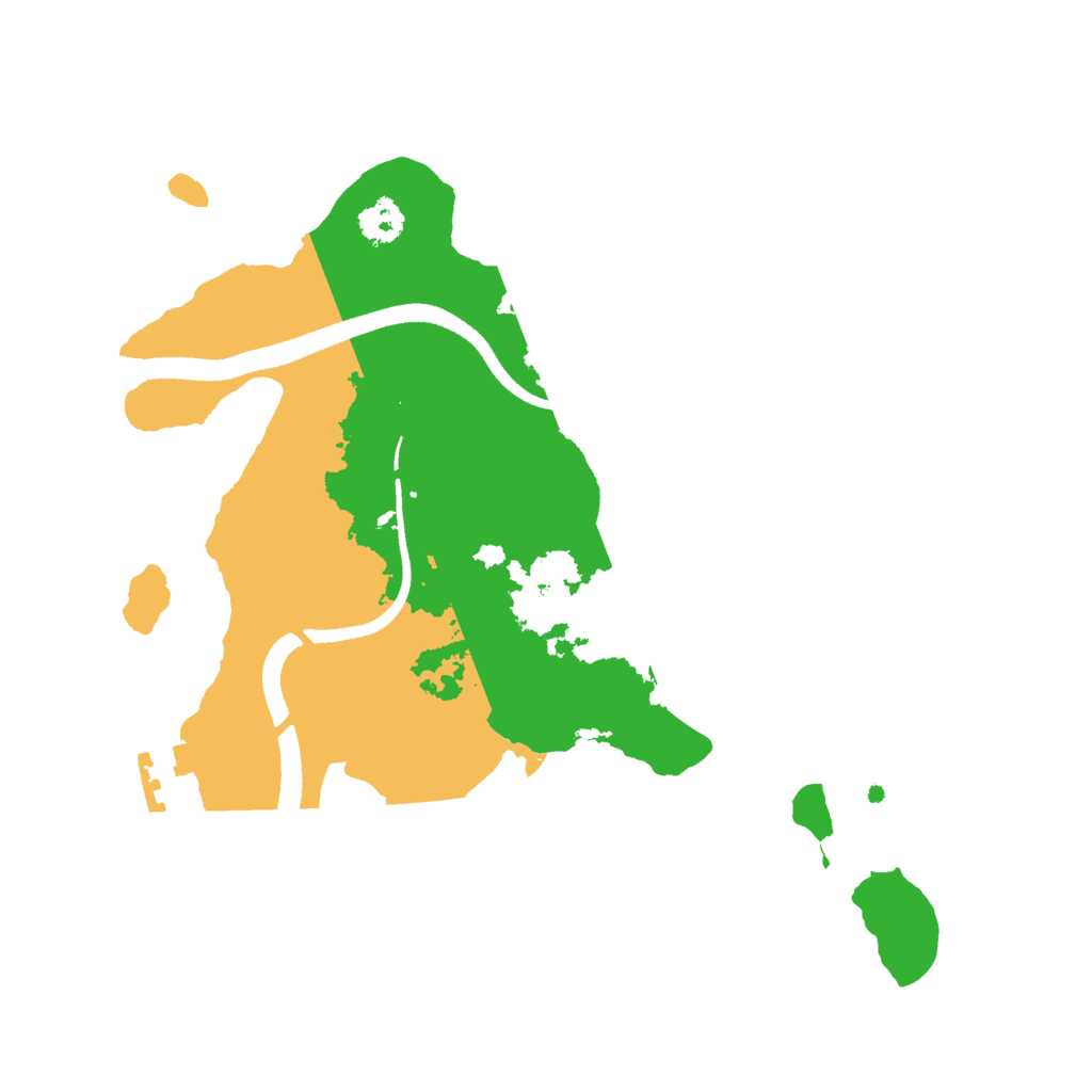 Biome Rust Map: Procedural Map, Size: 2500, Seed: 69141