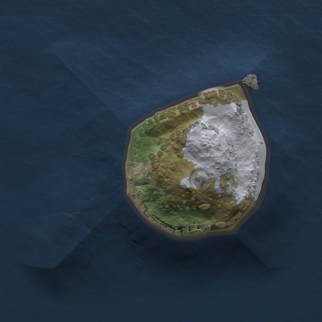 Rust Map: Procedural Map, Size: 1000, Seed: 53467, 3 Monuments