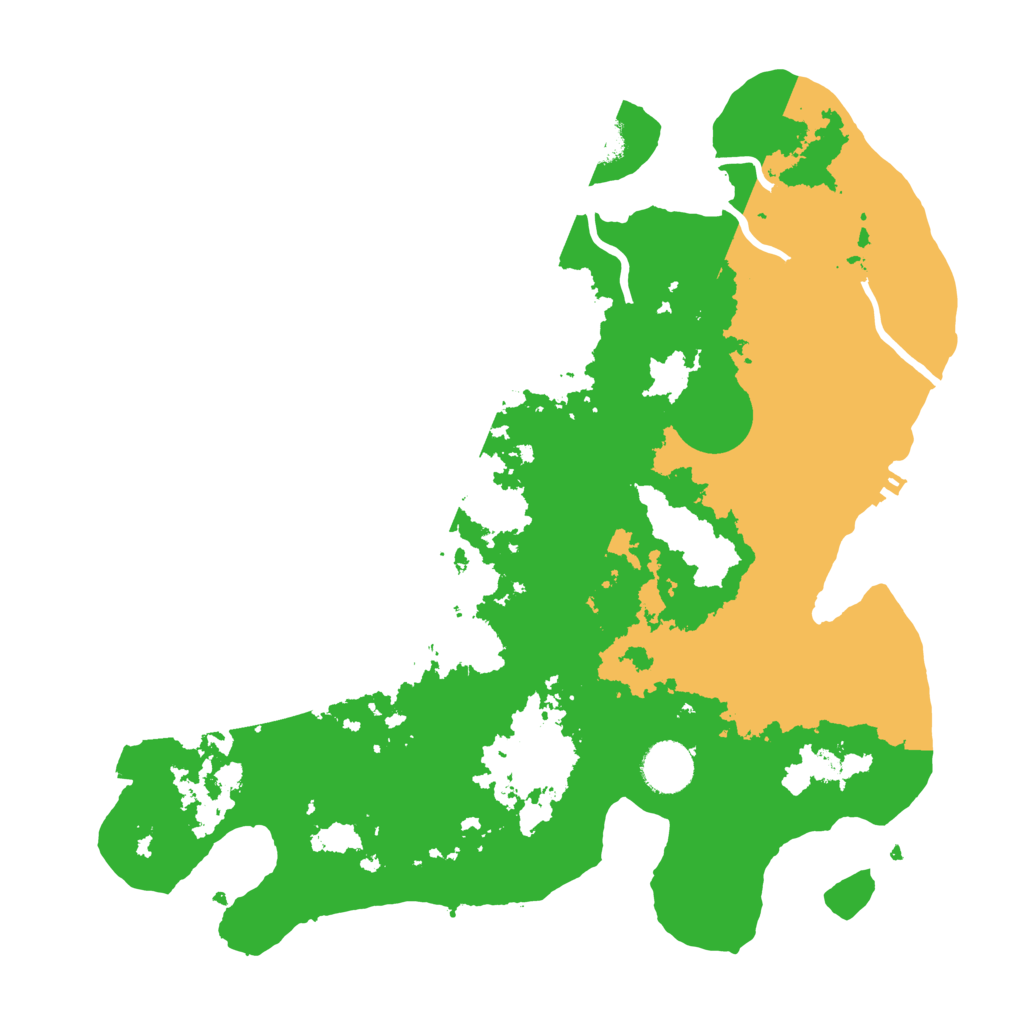 Biome Rust Map: Procedural Map, Size: 3500, Seed: 6908846