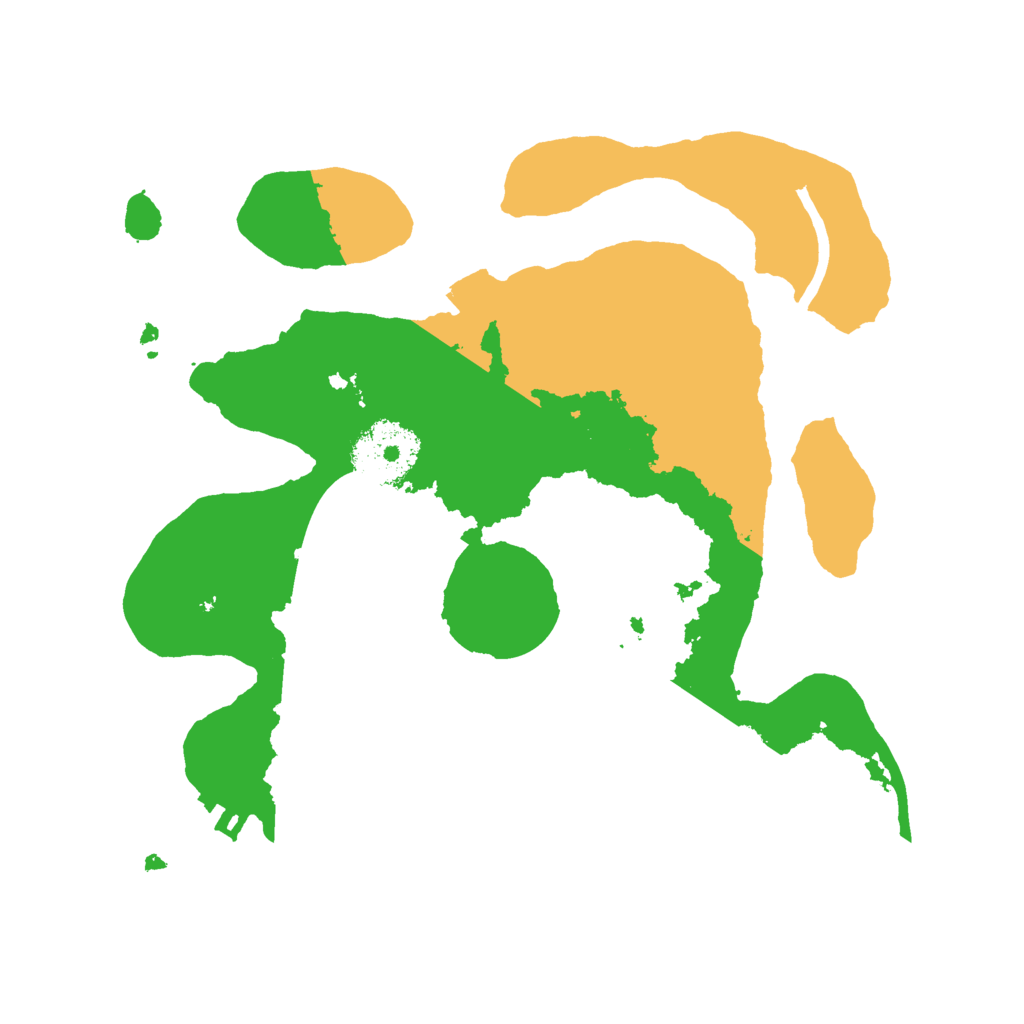 Biome Rust Map: Procedural Map, Size: 2500, Seed: 35132523