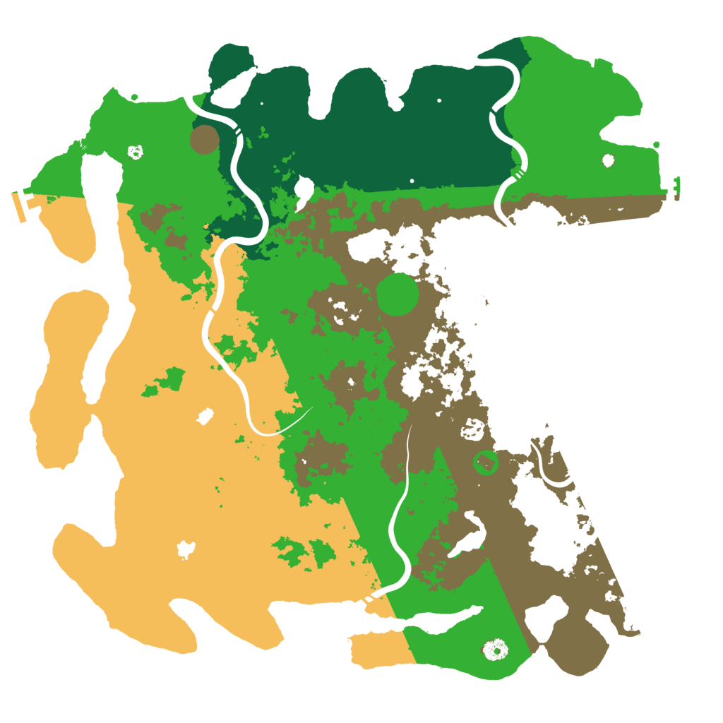Biome Rust Map: Procedural Map, Size: 4600, Seed: 6735757