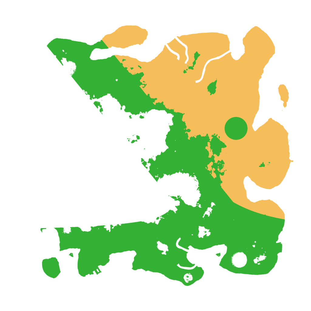 Biome Rust Map: Procedural Map, Size: 3600, Seed: 11601