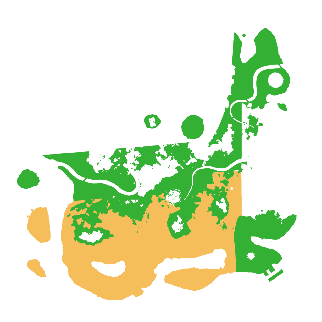 Biome Rust Map: Procedural Map, Size: 3800, Seed: 69866335