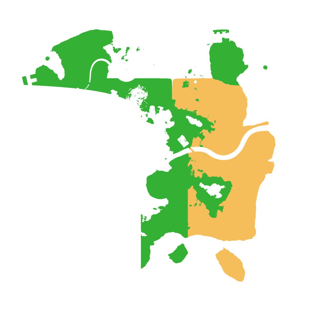 Biome Rust Map: Procedural Map, Size: 3000, Seed: 100085