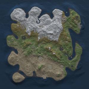 Thumbnail Rust Map: Procedural Map, Size: 3250, Seed: 1474774976, 14 Monuments