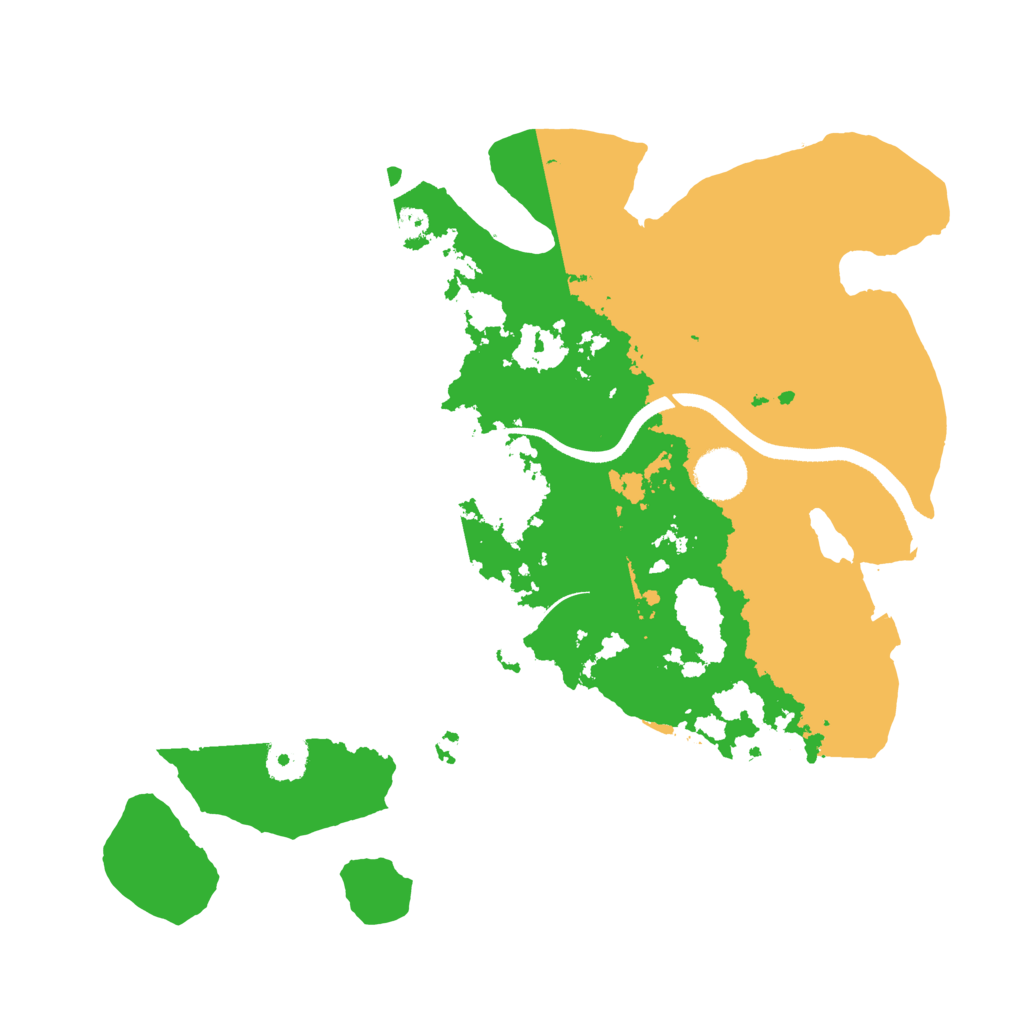 Biome Rust Map: Procedural Map, Size: 3500, Seed: 1019336332