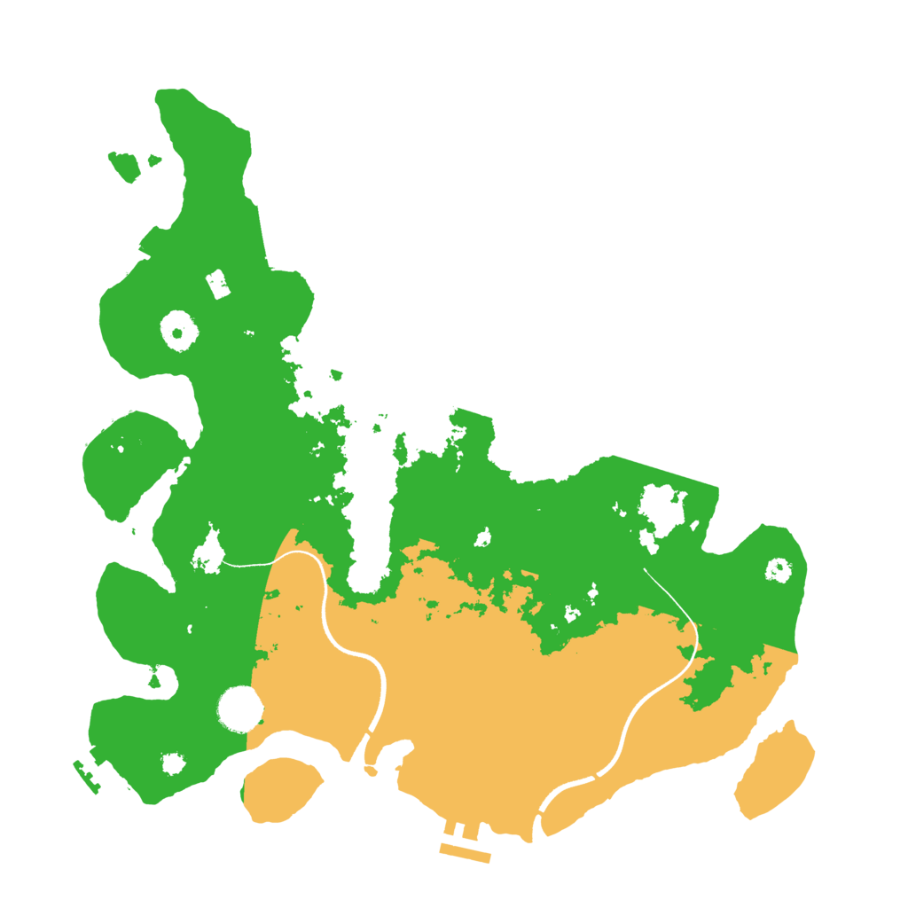 Biome Rust Map: Procedural Map, Size: 3583, Seed: 13825