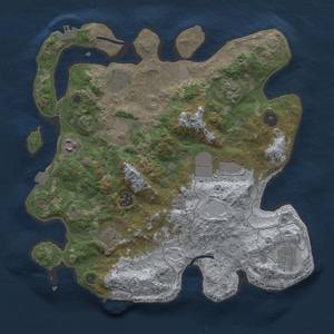 Thumbnail Rust Map: Procedural Map, Size: 3500, Seed: 765331069, 17 Monuments