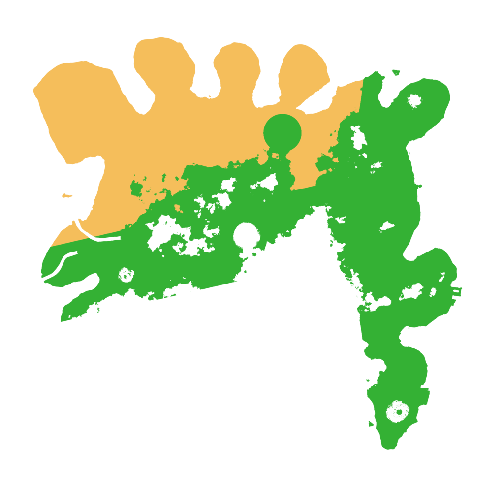 Biome Rust Map: Procedural Map, Size: 3500, Seed: 827299084