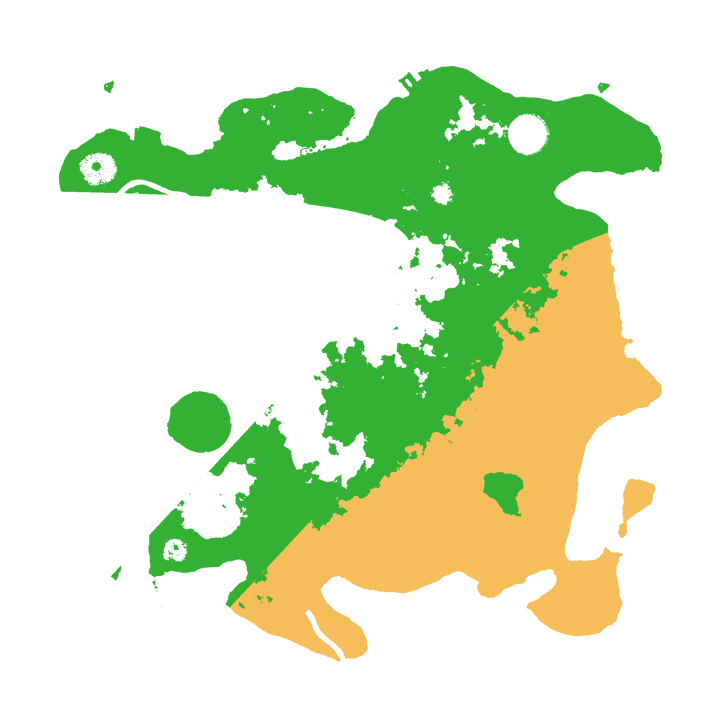 Biome Rust Map: Procedural Map, Size: 3200, Seed: 3168155