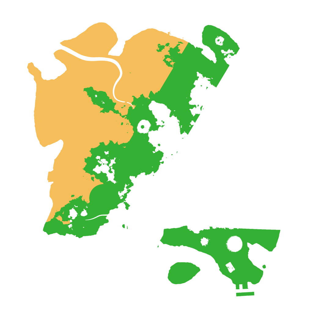 Biome Rust Map: Procedural Map, Size: 3500, Seed: 92990224