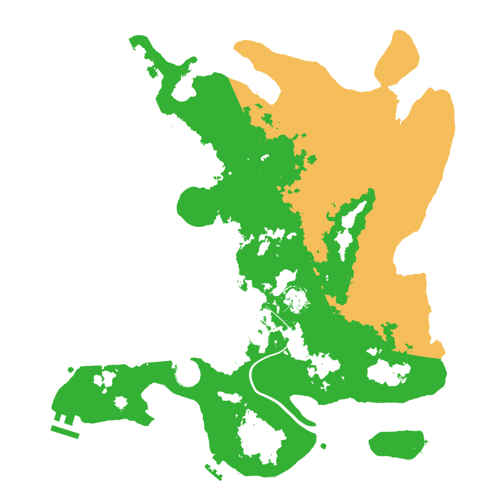 Biome Rust Map: Procedural Map, Size: 3500, Seed: 2108689122