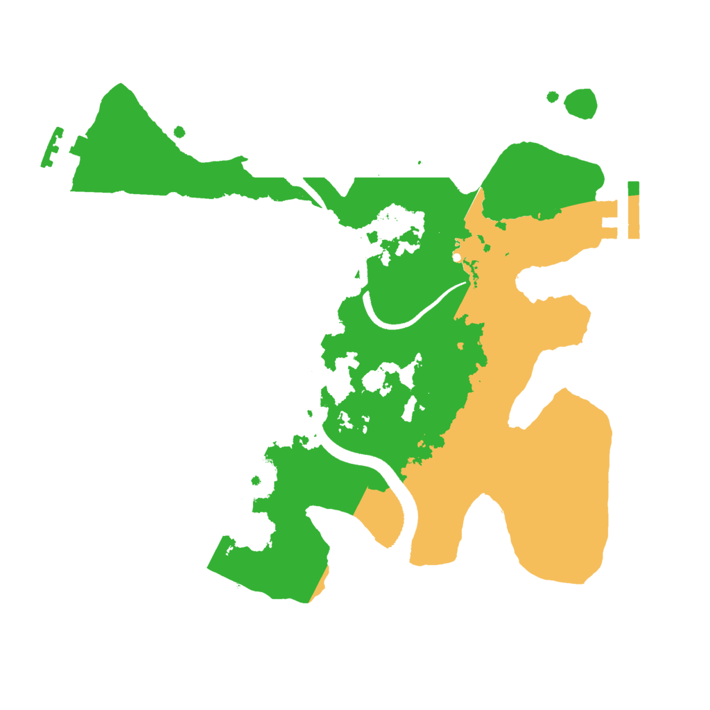 Biome Rust Map: Procedural Map, Size: 2500, Seed: 1461313