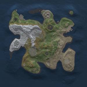 Thumbnail Rust Map: Procedural Map, Size: 2500, Seed: 1461313, 9 Monuments