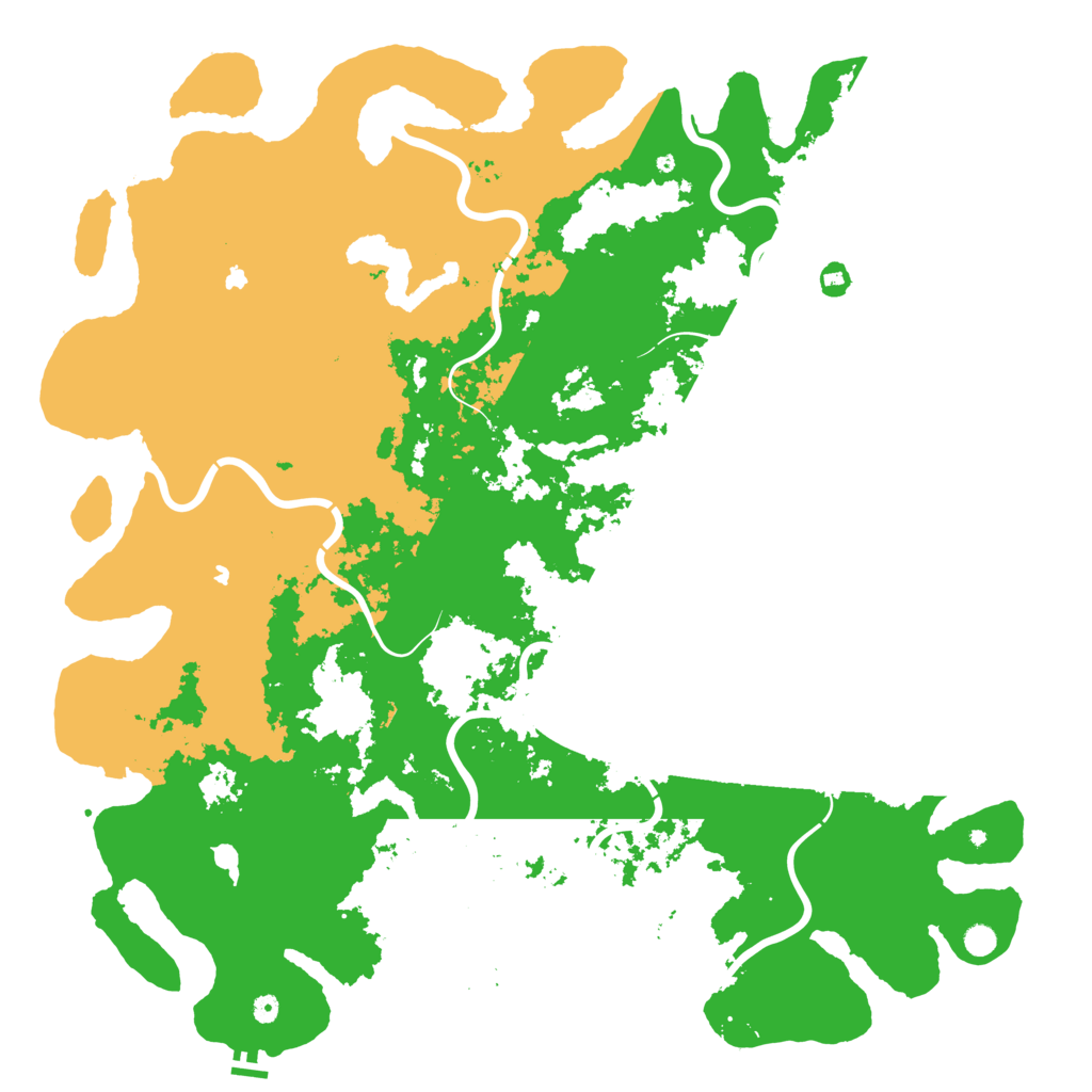Biome Rust Map: Procedural Map, Size: 6000, Seed: 53061525