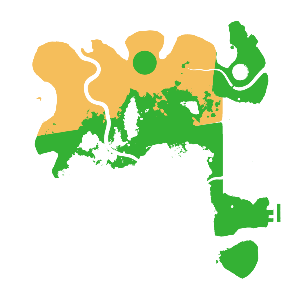 Biome Rust Map: Procedural Map, Size: 3300, Seed: 1245993967