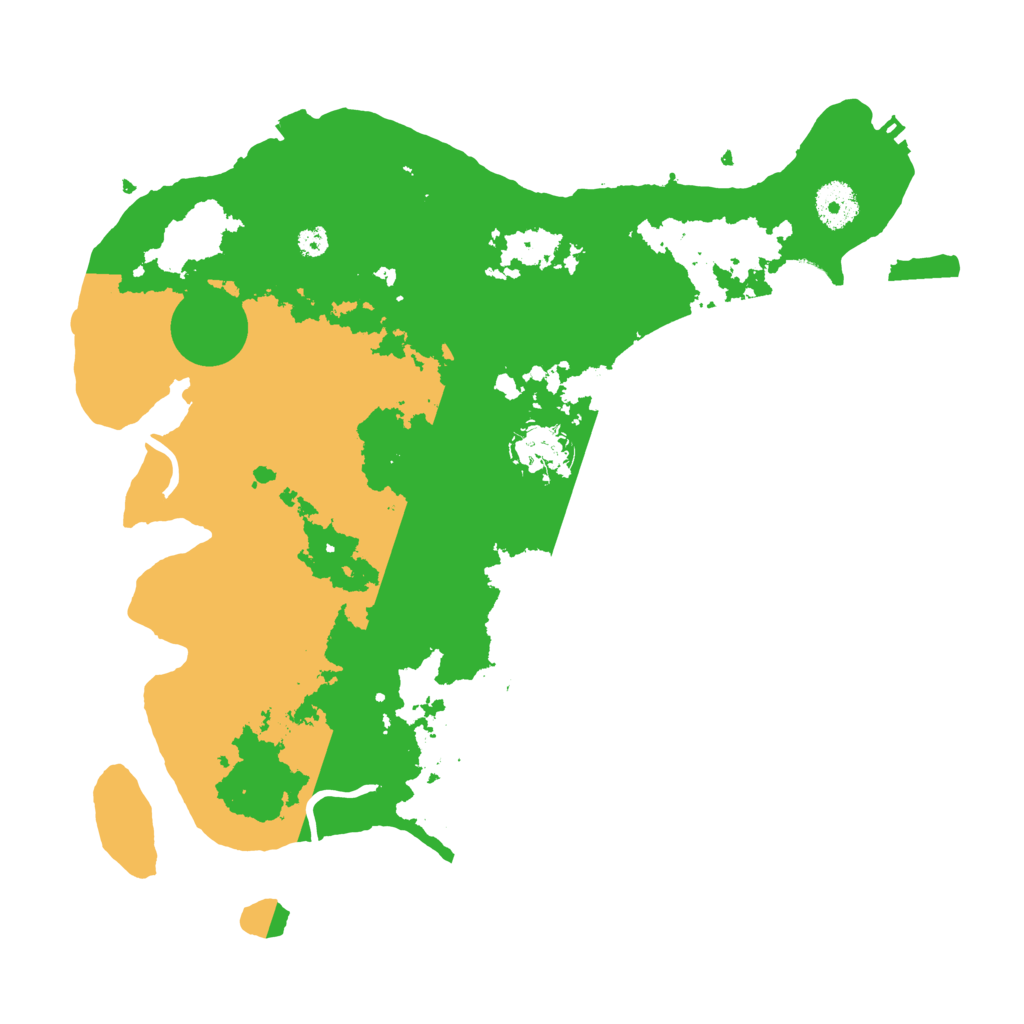 Biome Rust Map: Procedural Map, Size: 3500, Seed: 1048121311