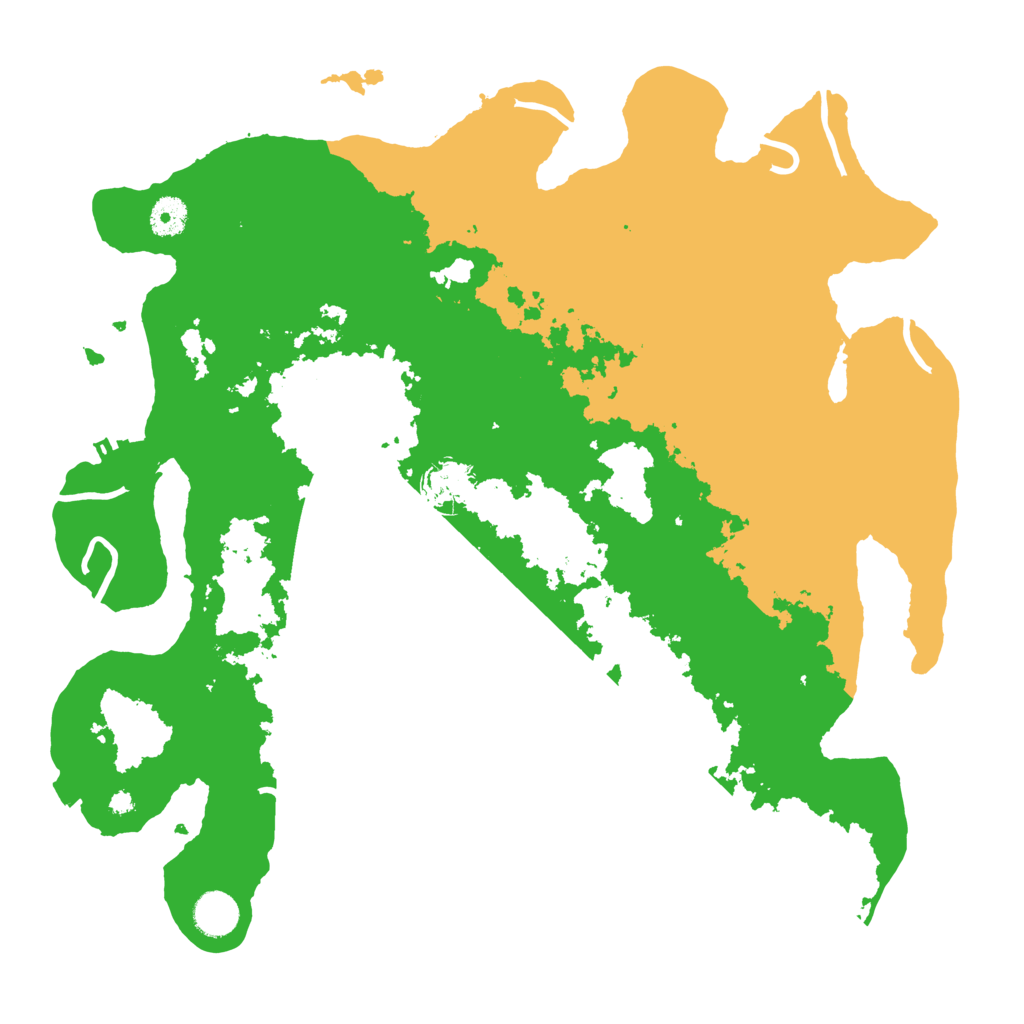 Biome Rust Map: Procedural Map, Size: 4000, Seed: 543625