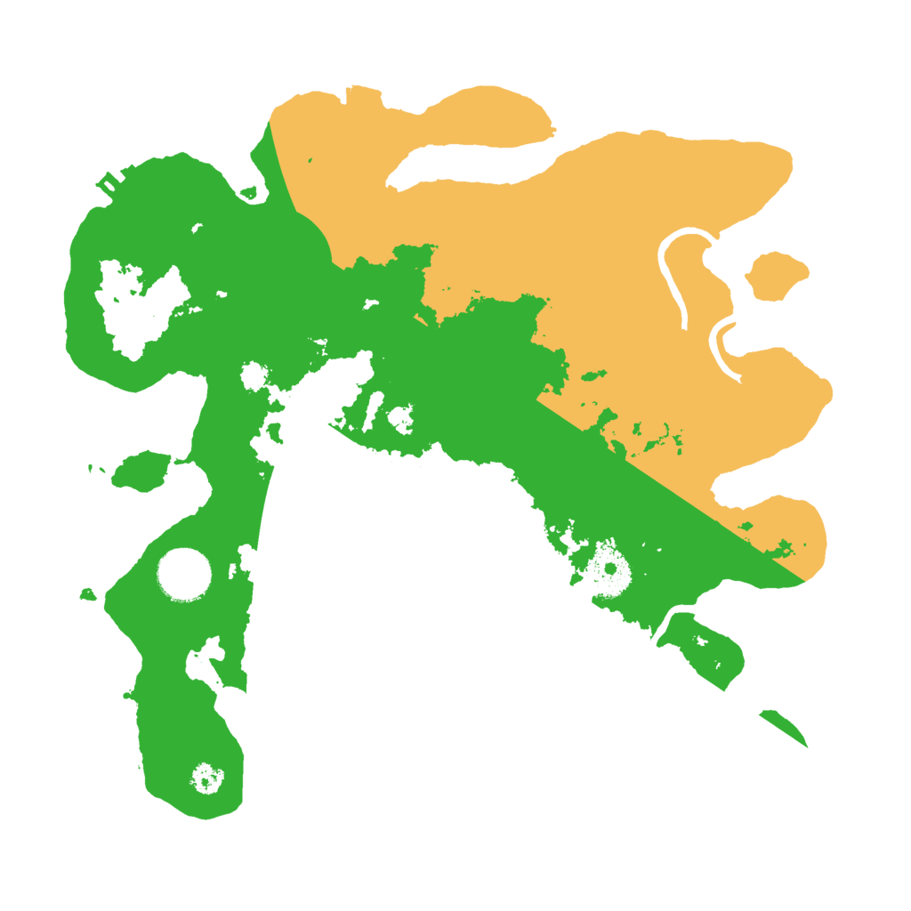 Biome Rust Map: Procedural Map, Size: 3000, Seed: 2039749515