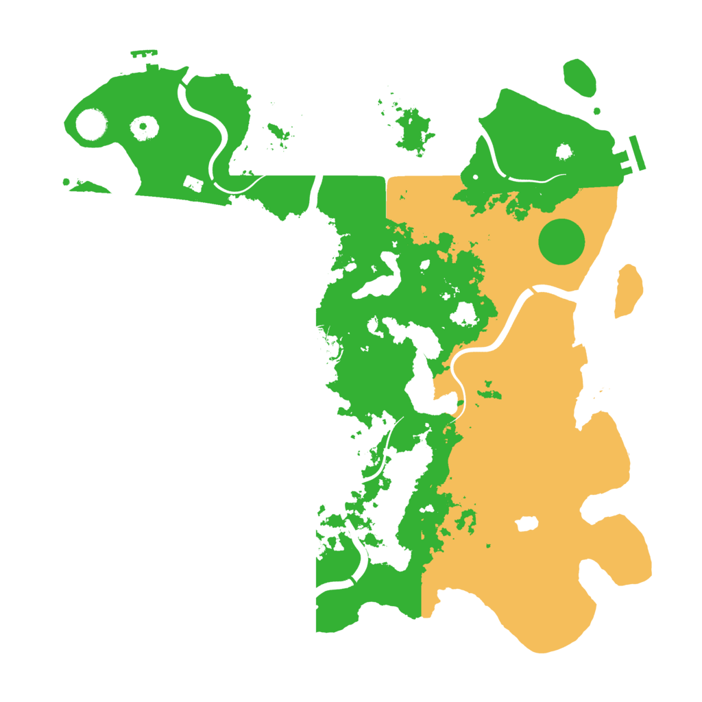 Biome Rust Map: Procedural Map, Size: 4000, Seed: 51236