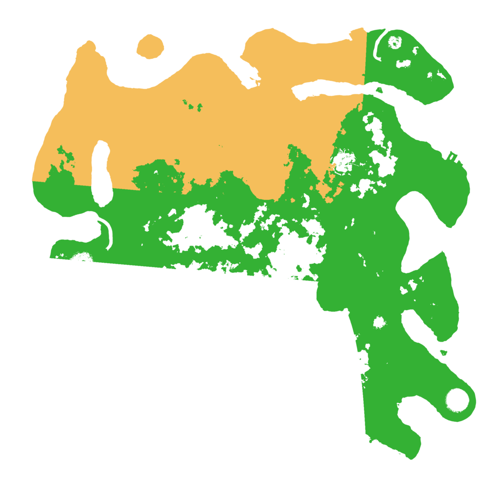 Biome Rust Map: Procedural Map, Size: 3800, Seed: 55954072